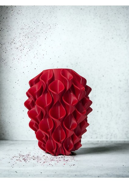 Vazo Papusita Rose Wave Özel Tasarım Vazo 21 cm x 12 cm - Rose Wave Vase