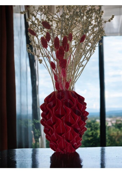 Vazo Papusita Rose Wave Özel Tasarım Vazo 21 cm x 12 cm - Rose Wave Vase