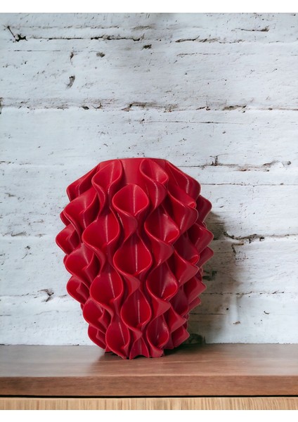 Vazo Papusita Rose Wave Özel Tasarım Vazo 21 cm x 12 cm - Rose Wave Vase