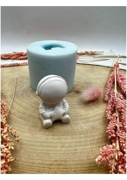 Yıldızlı Astronot Silikon Kalıp