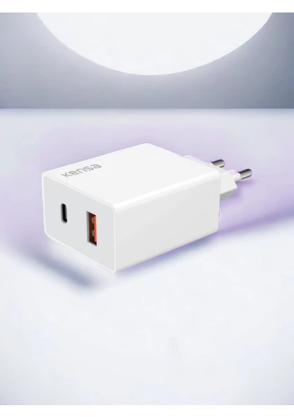 Şarj Cihazı  Başlığı 50 W Yeni Nesil USB ve Tpc-E  Çıkışlı Ultra Güçlü Hızlı Şarj