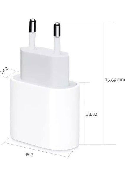 iPhone Tüm Serilerle Uyumlu 20W Hızlı Şarj Başlığı iPhone 11/12/13 Pro ve Pro Max