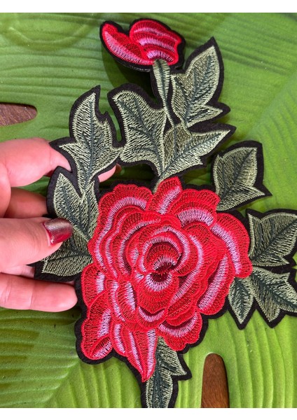 24 x 17 cm Ütü Ile Yapışan Nakış Işleme Çiçek Arma Dikiş Aplike modelleri