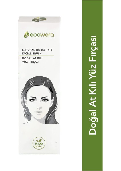 Doğal At Kılı Yüz Fırçası