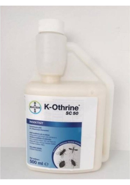 500 ml K-Othrine Sc 50 Kokusuz Bit Pire Hamamböceği Kene Tahtakurusu Ilacı