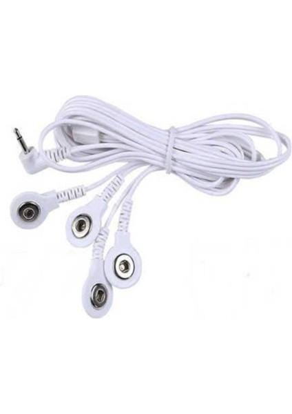 4 Uçlu Çıtçıtlı Tens Pedi Kablosu, Elektrot ve Masaj Aleti için, TR menşei fiyatları