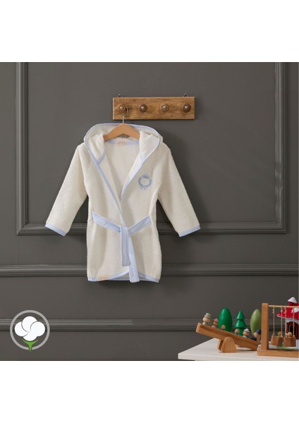 - King Bebek Bornoz %100 Pamuk Nakışlı Havlu Kumaş-3 Yaş fiyatları