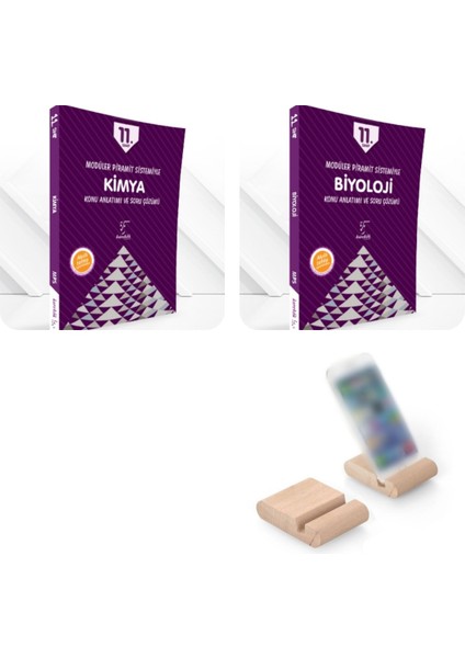 11. Sınıf Mps Kimya+Biyoloji (Modüler Piramit Sistemi) + Telefon Tutucu..!