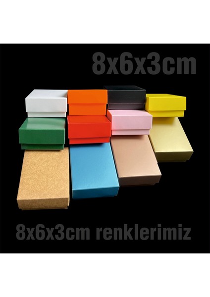 Saf Beyaz Renk 25 adet Süngerli Takı Kutusu 8x6x3 Cm Demonte gönderilir. Kolye Bileklik Mini Set Kutusu