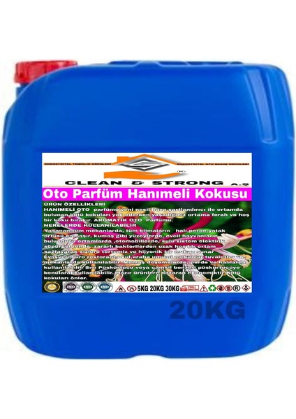 Oto Parfümü Hanımeli Kokusu 20KG