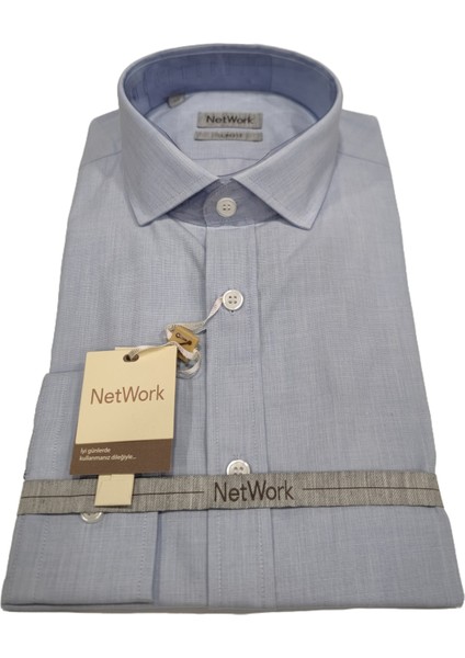 Network %100 Pamuk Uzun Kollu Gömlek