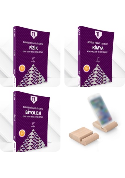 11. Sınıf Mps Fizik+Kimya+Biyoloji (Modüler Piramit Sistemi) + Telefon Tutucu..!
