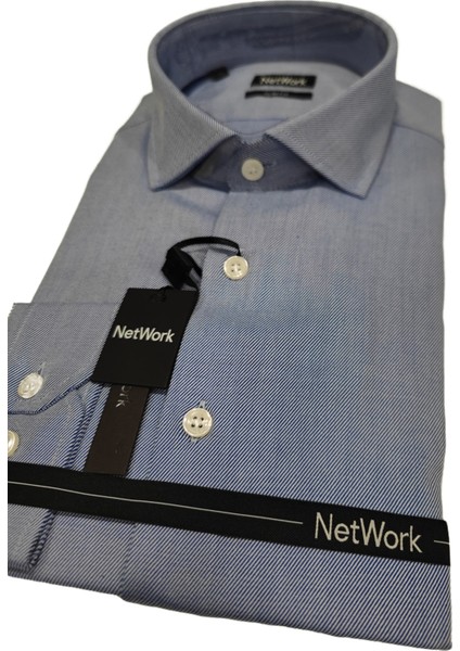 Network %100 Pamuk Uzun Kollu Gömlek