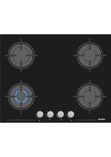 Siyah Cam Turbo Süper Ankastre Set 1 ( 7350 + 3653 + 8708)