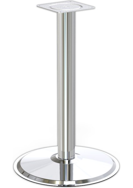Ortadan Tablalı Paslanmaz Masa Ayağı Yuvarlak 76-480 mm
