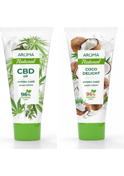 Cbd ve Kakao Yağı 75 ml + Coco Delight % 96 Bitkisel El Kremi 75 ml