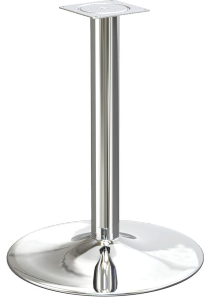 Ortadan Tablalı Paslanmaz Lüks Masa Ayağı Yuvarlak 560-710 mm
