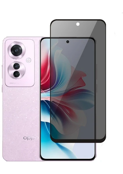 ECR MOBILE Oppo Reno 11F ile Uyumlu Hayalet (Privacy) Esnek Nano Kırılmayan Ekran Koruyucu