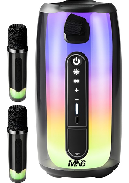Pluse 7 Mikrofonlu Ses Bombası/Yeni Nesil/Yankısız kablosuz Mikrofon/Mikrofonlu Hoparlör/10 Saat Kesintisiz Çalışma/2 Mikrofonlu Hoparlör/4q 15 W*1 Bluetooth Hoparlör