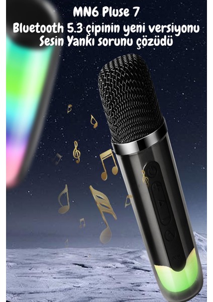 Pluse 7 Mikrofonlu Ses Bombası/Yeni Nesil/Yankısız kablosuz Mikrofon/Mikrofonlu Hoparlör/10 Saat Kesintisiz Çalışma/2 Mikrofonlu Hoparlör/4q 15 W*1 Bluetooth Hoparlör fiyatları