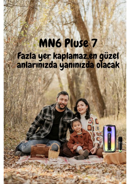 Pluse 7 Mikrofonlu Ses Bombası/Yeni Nesil/Yankısız kablosuz Mikrofon/Mikrofonlu Hoparlör/10 Saat Kesintisiz Çalışma/2 Mikrofonlu Hoparlör/4q 15 W*1 Bluetooth Hoparlör modelleri
