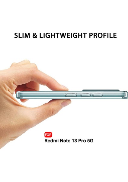 Redmi Note 13 Pro 5g Şeffaf Kılıf Kamera Korumalı ve Şarj Soket Tıpalı Elden Kaydırmaz Esnek Silikon fırsatları
