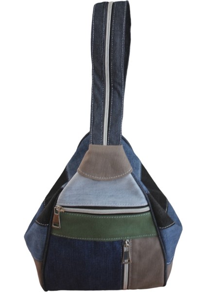 Marka Denim Kot Kumaş Kadın Sırt Omuz Çantası Serçe Mini ÇNTKOTSERÇEMINISR006-2 modelleri