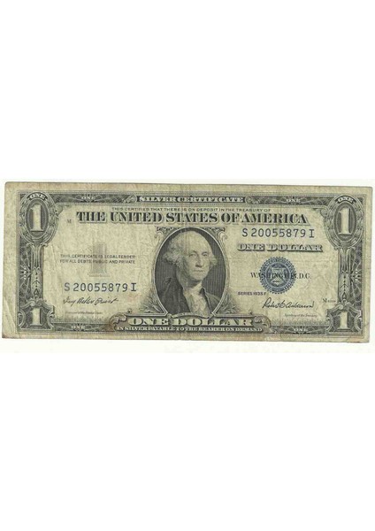 Abd 1935 Yılı 1 Dolar T/çt