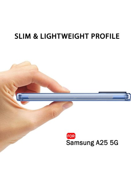 Galaxy A25 Şeffaf Kılıf Kamera Korumalı ve Şarj Soket Tıpalı Elden Kaydırmaz Esnek Silikon fırsatları