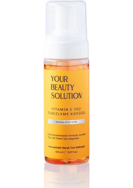 Your Beauty Solution Vitamin-C Yüz Temizleme Köpüğü 150 ml