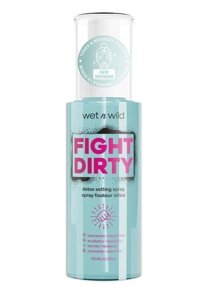 Wet N Wild Prep Prime Fight Dirty Detox Sabitleyici Sprey 65 Ml