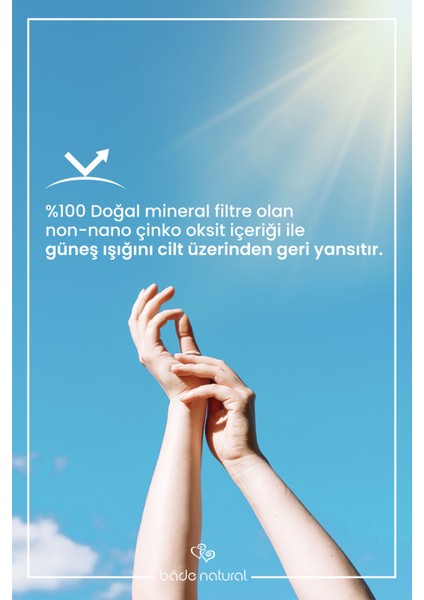 %100 Mineral Filtreli ve Doğal 50 SPF Güneş Koruyucu Stick Yaşlanma Karşıtı ve Besleyici