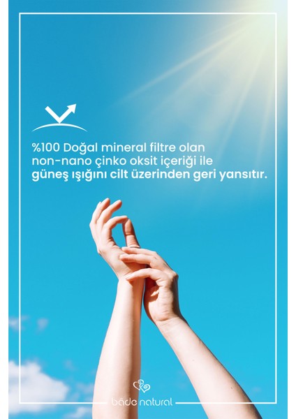 50 Spf Mineral Filtreli ve Doğal Yüksek Korumalı Güneş Stick