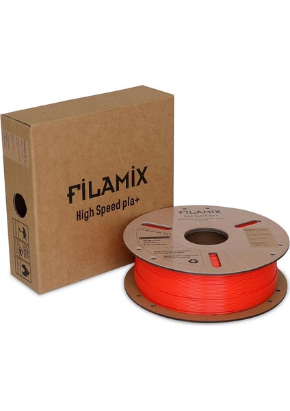 Yüksek Hızlı Hyper Pla+ Filament 1.75MM 1kg-Kırmızı
