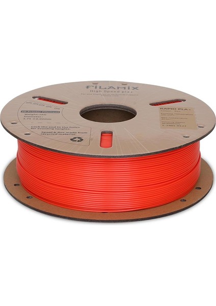 Yüksek Hızlı Hyper Pla+ Filament 1.75MM 1kg-Kırmızı modelleri