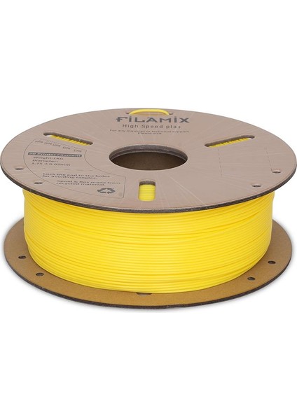 Yüksek Hızlı Hyper Pla+ Filament 1.75MM 1kg-Sarı