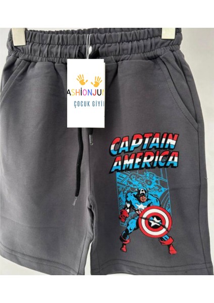 Erkek Çoçuk Pamuklu Kısa Şort- Kapri