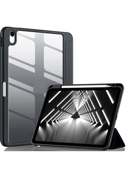 Ipad Air 11 Inç M2 2024 Uyumlu Kılıf Pen Charge Kalem Bölmeli A2902 A2903 A2904 modelleri