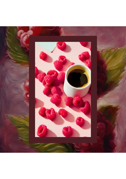 Decaf Raspberry Coffee - Kafeinsiz Ahududu Aromalı Çekirdek Kahve, 200 Gr