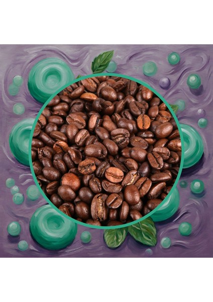 Decaf Mint Coffee - Kafeinsiz Nane Aromalı Çekirdek Kahve, 200 Gr