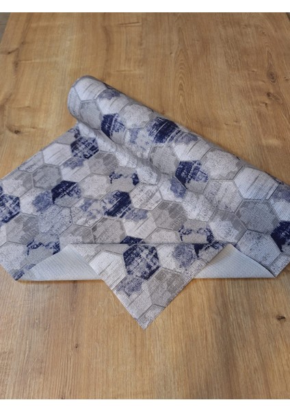 Mavi Gri Raf ve Dolop Içi Örtüsü - Kaymaz Raf Örtüsü 50CM x 500 cm