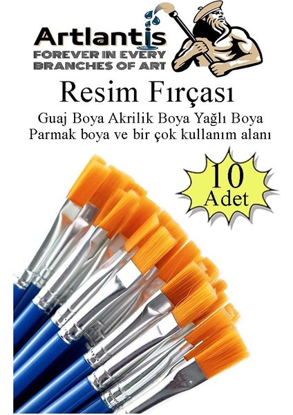 Resim Fırçası 10 Adet