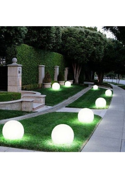LED Aydınlatma LED Işıklı Küre 60 cm (Şarjlı) 0 - 250 Watt Çok Renkli E10