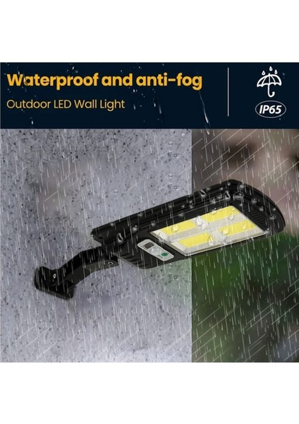 26 Watt Solar Panel Sensörlü 320 LED Kumandalı Sokak Lambası Güneş Enerji Beyaz LED