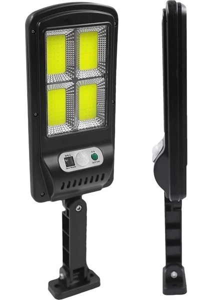 26 Watt Solar Panel Sensörlü 320 LED Kumandalı Sokak Lambası Güneş Enerji Beyaz LED