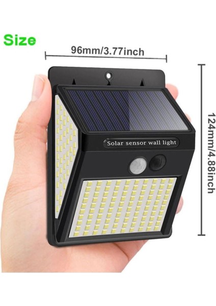 Tekno Trust Bahçe Aydınlatma Bahçe Aydınlatma Sensörlü Su Geçirmez 222 LED