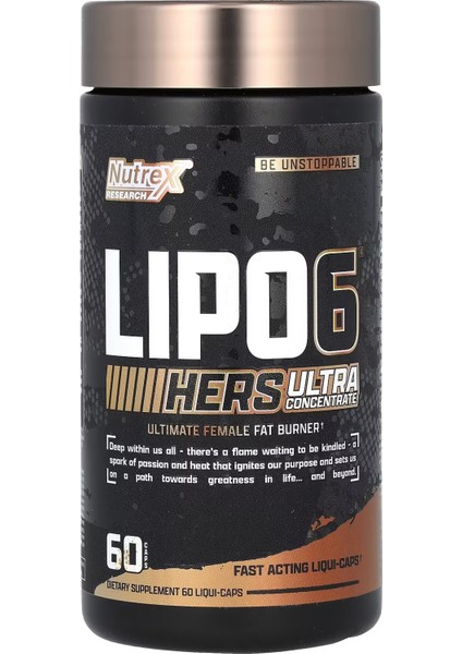 Lipo 6 Hers Ultra Fat Burner Concentrate 60 Capsules