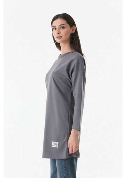 Basic Bisiklet Yaka Tunik