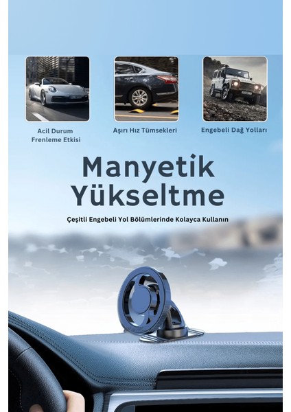 Q38 Ayarlanabilir Yapışkanlı Manyetik Magsafe Araç Tutucu