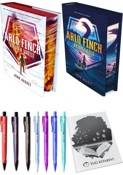 Arlo Finch: Ayışığı Gölü - Arlo Finch : Alevler Vadisi + Kalem + Not Defteri